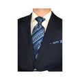 thumbnail image 3 of GN GIORGIO NAPOLI Men's Suit 2 Button Jacket Flat Front Pants 2 Piece Suit Set Navy, 3 of 3