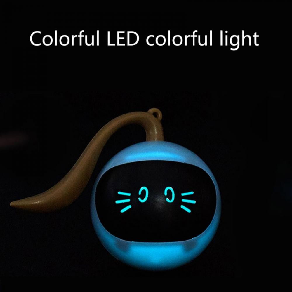 Saient Pet Electric Smart Automatically Self-biting Funny Catballs Dreaming Toys Interactive Cat Toys for Indoor Cats, Automatic Rolling Kitty Toys , Battery Capacity 1000mAh