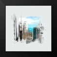 thumbnail image 2 of Bolokofsky, Ronald 20x20 Black Modern Framed Museum Art Print Titled - Chicago Skyline II, 2 of 5