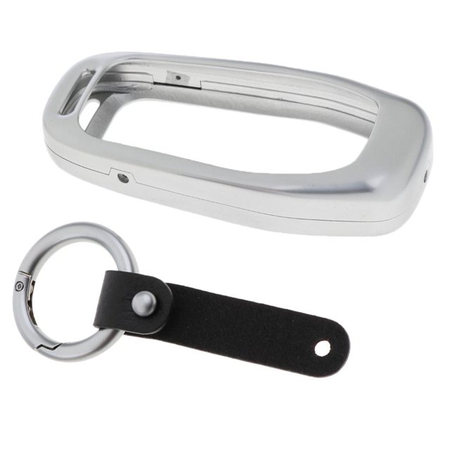 Funda para llave de coche con hebilla para llave inteligente Plata kusrkot Cubierta del mando a distancia del coche