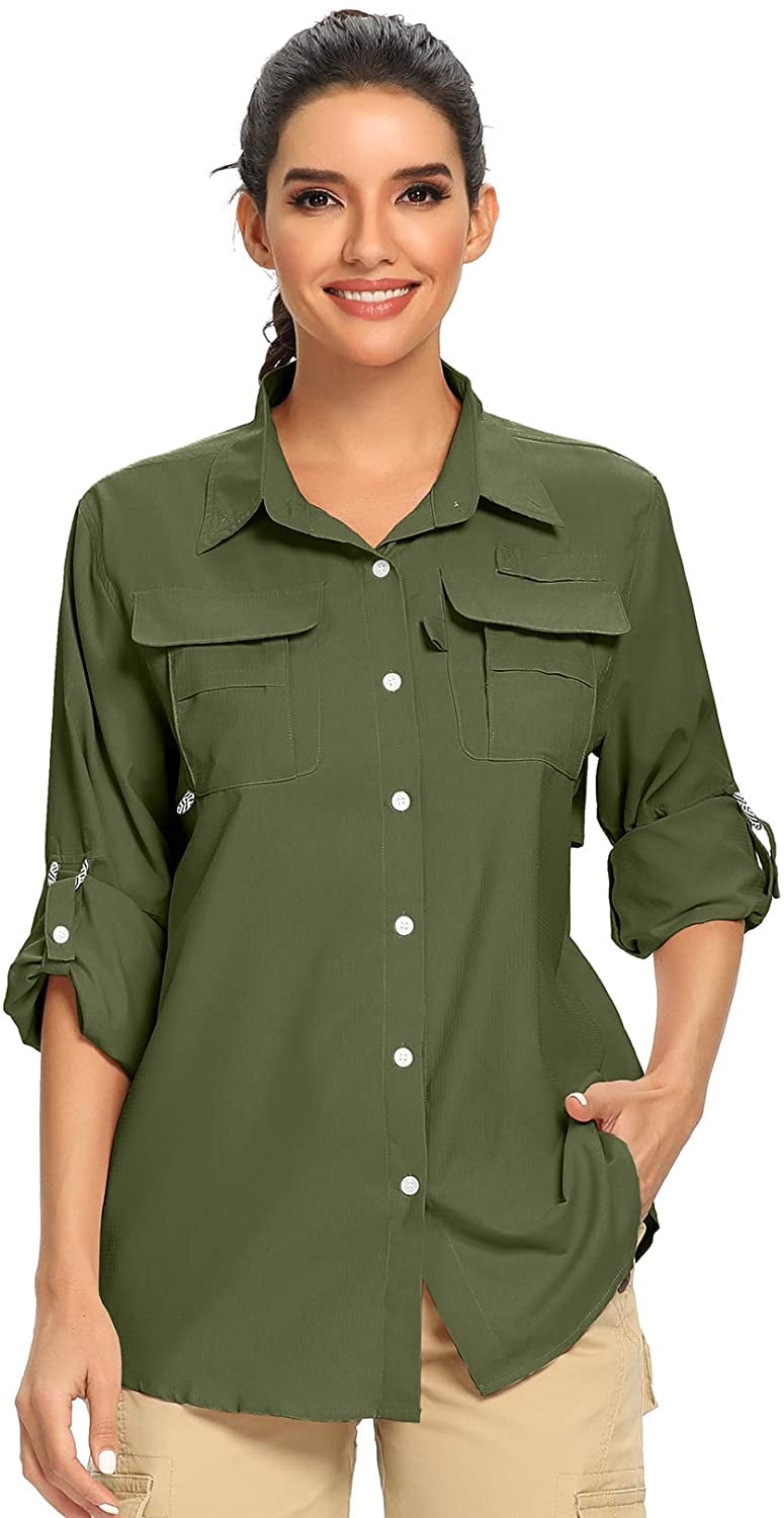 UPF 50+ UV Sun Protection Safari Shirt 