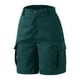 thumbnail image 4 of MKLEKYY Pijama Corto Para Mujer, Pantalones Cortos De Verano, Pantalones Cargo Con Bolsillos De Color Liso, Pantalones Casuales De Cintura Alta, 4 of 4