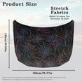 thumbnail image 7 of Uorisanigo Car Hood Cover Stretchable Colorful Cobweb Automotive Hood Covers Auto Accessories Universal Car Bonnet Banner Fit for Most Cars Sedans Trucks Pickup Sports, 7 of 7