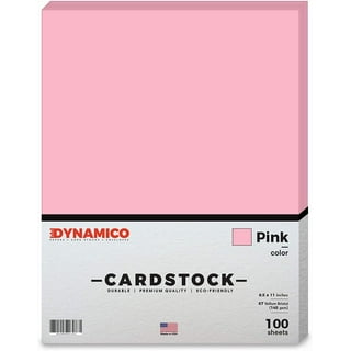 Barely Pink Card Stock - 8 1/2 x 11 in 80 lb Cover Smooth