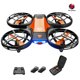 thumbnail image 2 of Mini Drone en modo sin cabeza, cuadricóptero RC manual con 2 baterías (naranja) Ehuebsd libre de BPA, 2 of 9