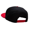 thumbnail image 3 of Orange Karate Kick Embroidered Two Tone Flat Bill Snapback - Red Black OSFM, 3 of 5