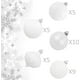 thumbnail image 4 of KI Store Bolas de Navidad Blancas 34 Piezas Adornos de decoración de árbol de Navidad de 2,36 Pulgadas para árbol de Navidad Corona navideña Adornos de decoración Ganchos Incluidos, 4 of 4
