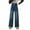 Blue1, variant on Eltusu Girls Jeans, Elastic Waist Loose Fit Printed Wide Leg Denim Pants Blue Size 5-16 T