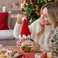 thumbnail image 4 of Christmas Penguin Shape Candy Jar Plush Toy in Red, Holiday Stuffed Animal Treat Holder Gift for Kids, 4 of 4