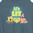 thumbnail image 3 of SpongeBob SquarePants - It's Lit Hanukkah - Women's Racerback Tank Top, 3 of 6