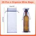 thumbnail image 2 of Uxcell Organza Wine Bags Gift Wrap Bags Sheer Mesh Wine Bottle Bag Drawstring Pouches for Party Wedding Navy Blue, 2 of 7