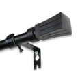 thumbnail image 3 of 5/8" Dia Adjustable 28"-48" single curtain rod with Fannie Finials - Black,(5711-282), 3 of 3
