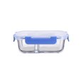 thumbnail image 1 of Rectangle 2 DIVIDERS glass food storage with PP divider lid & cool lock, 1 of 4