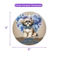 thumbnail image 5 of Shih Tzu Proud Dad Happy Father's Day Ceramic Round Ornament Lion Dog Lover Gifts Home Tree Decor - 02008, 5 of 5
