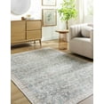 thumbnail image 2 of BoutiqueRugs Ayanna Traditional Area Rug - Machine Washable - Pale Blue, Teal, Cream - 6'7" x 9', 2 of 8