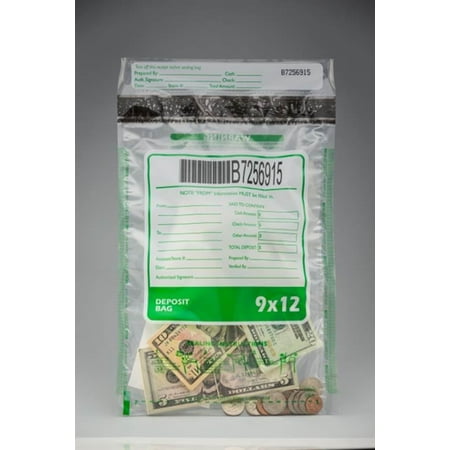 bags evident tamper deposit cash clear cashier depot