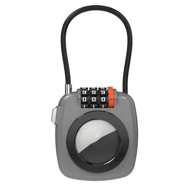 Support AirTag avec Serrure à Combinaison, Applicable au Verrou à Mot de Passe AirTag H7V