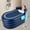 Blue, variant on ToppiJoy 55in Foldable Inflatable Adult Bathtub with Wireless Electric Air Pump, Portable Bathtub for Hot Water Bath & Ice Bath (Blue)