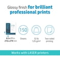 thumbnail image 2 of Papel HP Everyday Business Glossy, 8,5 x 11 pulgadas, 32 libras, 150 hojas, 2 of 6