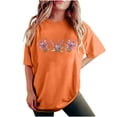thumbnail image 2 of Njoeus Graphic Tees for Women Shirts for Women Womens Cute Floral Printed Tee Shirts Summer Novelty Vintage Graphic Tees for Women Trendy Girls Short Sleeve Tops S-Xxl Women Shirt Plus Size Shirt Summ, 2 of 7