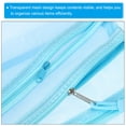 thumbnail image 4 of Uxcell Mesh Zipper Bags A5 Nylon Makeup Pouches Dual Zipper Bag, Blue 4 Pack, 4 of 5