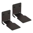 thumbnail image 3 of Librerías flotantes de 2 piezas, estanterías de pared de hierro negro, organizador multiusos para dormitorio, oficina y entrada., 3 of 9