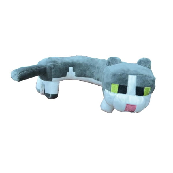 Minecraft Plyschleksak Katt Nackkudde Steve Bat Doll respekterad katt nackkudde