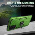 thumbnail image 5 of PBRO Case For Samsung Galaxy S20 Plus Case with Magnetic Ring Holder 360 Degree Rotating Kickstand Dual Layer Hybrid Full-Body Protect Shockproof Drop Proof Impact-Resistant Rugged for S20 Plus Green, 5 of 7