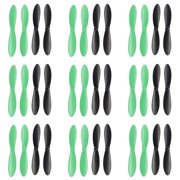 HobbyFlip Propellers Blades Black Green Set of 4 Props H107-A36 Compatible with X-Drone Nano H107R 9 Pack