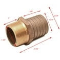 thumbnail image 3 of Buck Algonquin Boat Pipe Hose Adapter 00HN150175 | 1/2 Inch NPT Bronze, 3 of 3