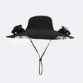thumbnail image 5 of Solar Fan Hat, UPF 50+ Wide Brim Sun Hat with 2 Fans, Solar & USB Rechargeable, 3 Speeds for Fishing/Camping/Hiking/Gardening, 5 of 5