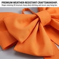 thumbnail image 5 of Giant Orange Bow 30"x39", Large Pumpkin Orange Fabric Ribbon Bow for Front Door, Treetop, Party, Holiday Celebration, Car Decoration , Halloween Gift, 5 of 7