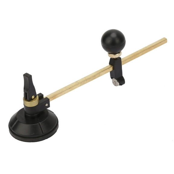 Glass Cutter 6 Wheel Compasses Circular Cutting Cutter with Suction Cup Circle (40cm)