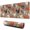 Brown, variant on Long Mouse Pads for Desk,Beige Chicken Drumstick Pattern Desk Mats on Top Of Desks, Desk Mouse Pad Extra Large with 3mm Non-Slip Base and Stitched Edge for Gaming,Office,Work,Home 31.5x11.8in