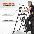 thumbnail image 5 of 4-Tier Step Ladder with Extended Top Handrail, Anti-Tip Design, 400lbs Capacity, 5 of 9