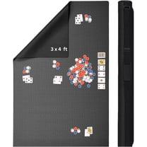 Feltectors Neoprene Gaming Mat - Ultimate Card Game Table Solution 3x4 ft.- Black