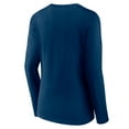 thumbnail image 3 of Women's Fanatics Navy Chicago Bears Hometown Sweep Long Sleeve V-Neck T-Shirt, 3 of 3