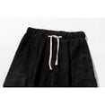 thumbnail image 4 of Mens Corduroy Straight Pant Elastic Waist Drawstring Vintage Sweatpants, 4 of 5