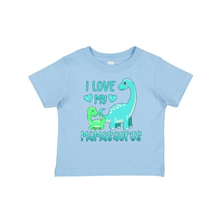 

Inktastic I Love My Mamasaurus Cute Brontosaurus Family Gift Baby Boy or Baby Girl T-Shirt