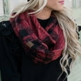 thumbnail image 3 of CC Buffalo Plaid Scarf, 3 of 13