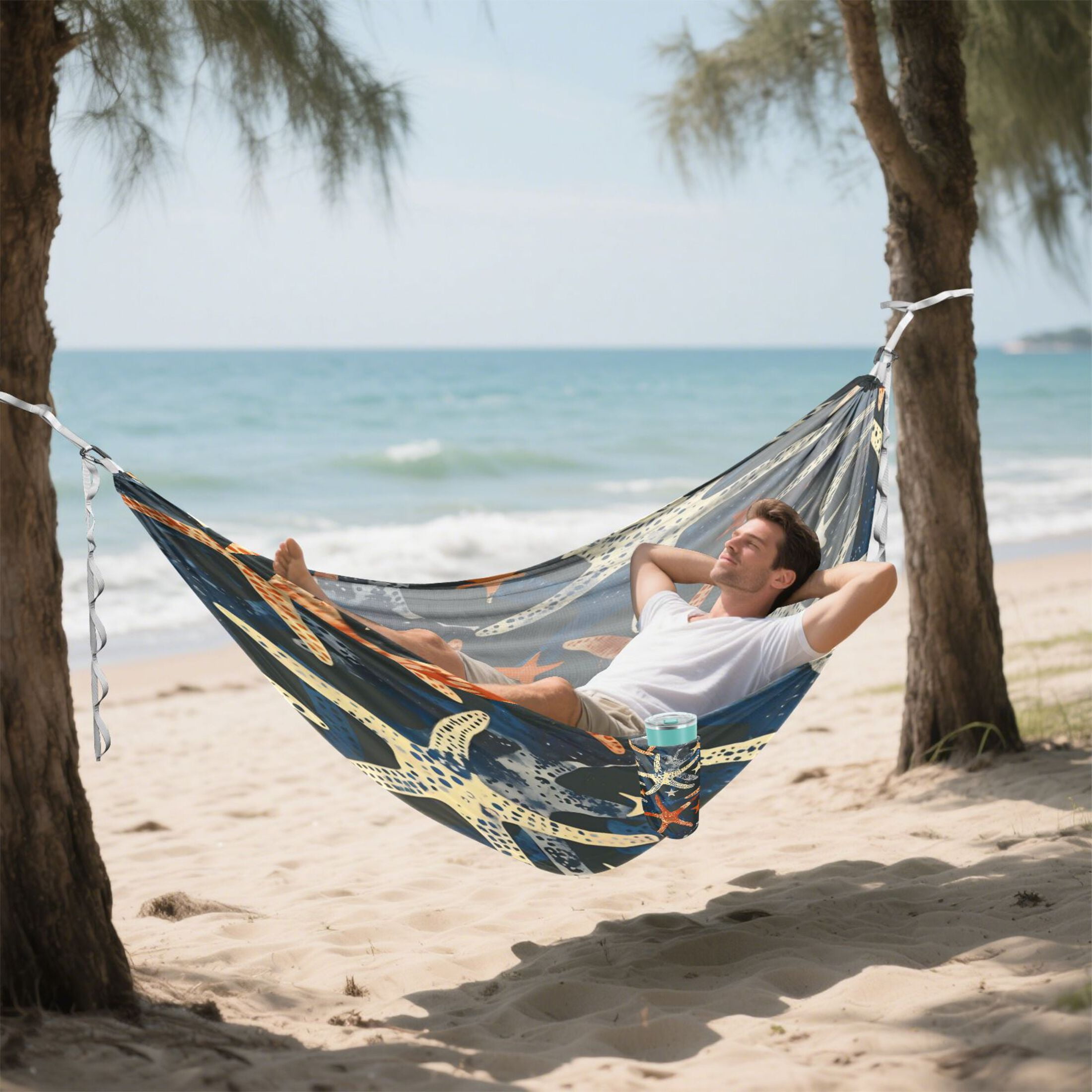Hammock Camping Hammock Nylon Portable Hammock Travel Camping Hammock Multicolor Starfish