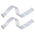 thumbnail image 1 of Unique Bargains FFC Cable 0.5mm Pitch 30 Pin 200mm Flat Ribbon Cable for LCD Screen B Type 2 Pack, 1 of 6