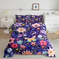 thumbnail image 2 of Erosebridal Kawaii Butterfly Bedding King Comforter Set,Cartoon Animal Bedding Sets King with Comforter,Microfiber Reversible Comforter Sets King Size,Floral Decor, 2 of 8