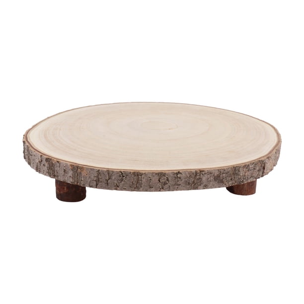 Soporte de madera para pasteles, bandeja de madera para servir, tabla de queso, soporte rústico para pasteles para inauguración de la casa, pasteles