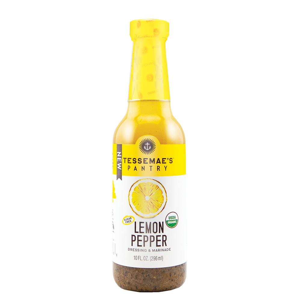 Tessemae's Organic Lemon Pepper Vinaigrette Salad Dressing and Marinade