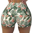 thumbnail image 2 of Fuzoiu Palm Trees and Tropical Print Women's Workout Shorts,Workout Biker Shorts Women,Exercise Fitness Shorts,Scrunch Short, Athletic Shorts for Gym Yoga Running Sport Active-Medium, 2 of 8