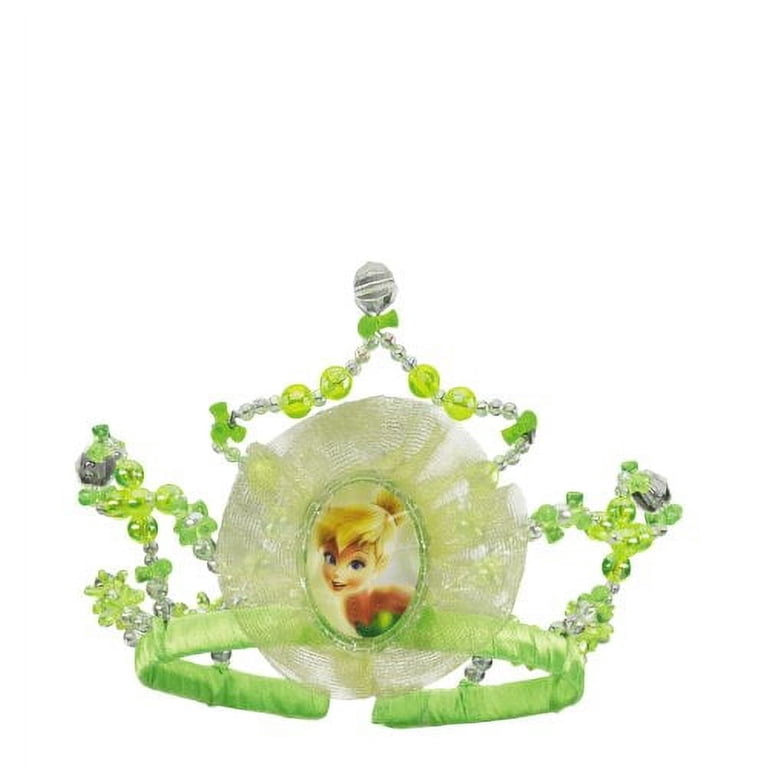 Disney Tinker Bell Princess Green Fairy Tiara Girls Kids  display picture 1