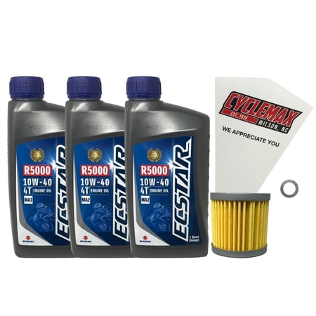 Cyclemax Genuine OEM Standard Oil Change Kit fits 2003-2018 Suzuki LTZ-400 K3-K7