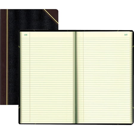 Rediform, RED57151, Texhide Cover Record Books with Margin, 1 Each, Black