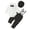 d-671Black319, variant on MEZZALL Gentleman Baby Boy Outfit Sets Suspenders Bowtie O-Neck Romper Toddler Formal Wedding Christening Party Breathable Clothes Sets